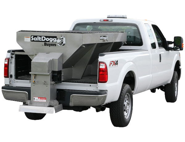 ELECTRIC STAINLESS HOPPER SPREADER WITH PINTLE CHAIN CONVEYOR