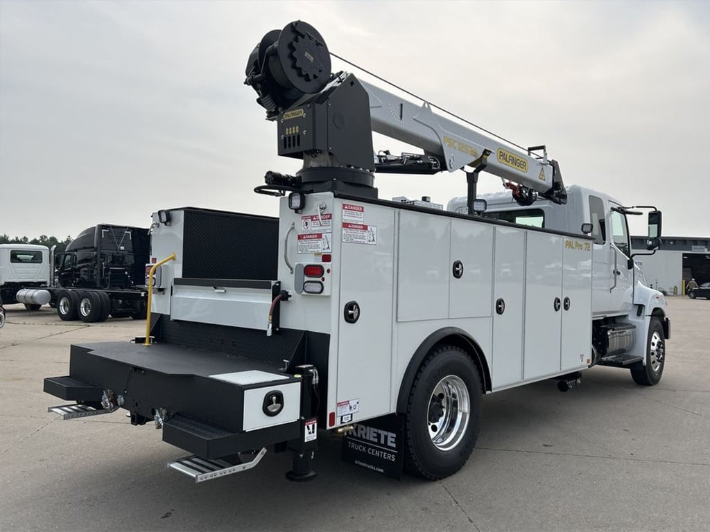 Paflinger Service Body with Crane-1